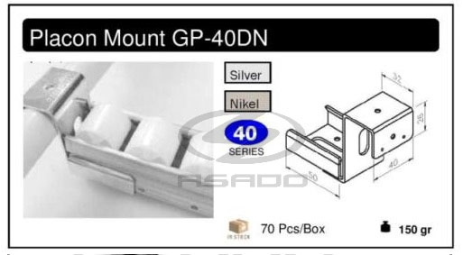 Đầu đỡ thanh truyền GP-40DN - dau-do-thanh-truyen-placon-mount-track-mount-GP-dn-4010bw